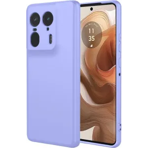 Coque arrière en silicone Phonesta Soft Silk pour Motorola Edge 50 Ultra - Violet