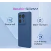 Coque arrière en silicone Phonesta Soft Silk pour Motorola Edge 50 Ultra - Rose 5