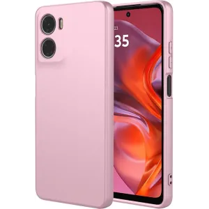Coque arrière en silicone Phonesta Soft Silk pour Motorola Moto G05 / Moto E15 - Rose