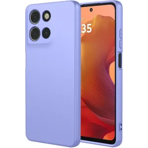Coque arrière en silicone Phonesta Soft Silk pour Motorola Moto G17/G17 Power/G15/G15 Power - Violet