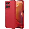 Coque arrière en silicone Phonesta Soft Silk pour Motorola Moto G17/G17 Power/G15/G15 Power - Rouge 0