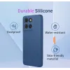 Coque arrière en silicone Phonesta Soft Silk pour Motorola Moto G17/G17 Power/G15/G15 Power - Rouge 1