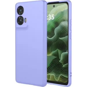 Coque arrière en silicone Phonesta Soft Silk pour Motorola Moto G35 - Violet
