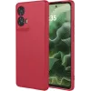 Coque arrière en silicone Phonesta Soft Silk pour Motorola Moto G35 - Rouge 0