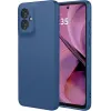 Coque arrière en silicone Phonesta Soft Silk pour Motorola Moto G55 - Bleu foncé 0