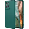 Coque arrière en silicone Phonesta Soft Silk pour Motorola Moto G75 - Vert foncé 0