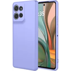 Coque arrière en silicone Phonesta Soft Silk pour Motorola Moto G75 - Violet