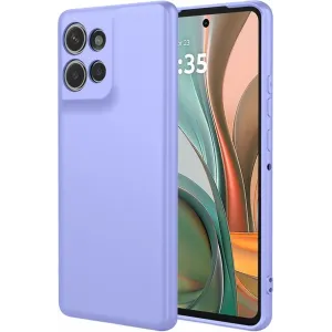 Coque arrière en silicone Phonesta Soft Silk pour Motorola Moto G75 - Violet