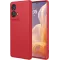 Coque arrière en silicone Phonesta Soft Silk pour Motorola Moto G85 - Rouge