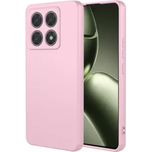 Coque arrière en silicone Phonesta Soft Silk pour Xiaomi 14T - Rose
