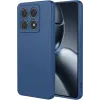 Coque arrière en silicone Phonesta Soft Silk pour Xiaomi 14T Pro - Bleu foncé