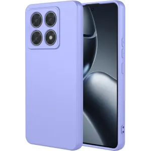 Coque arrière en silicone Phonesta Soft Silk pour Xiaomi 14T Pro - Violet