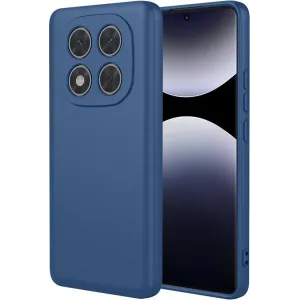 Coque arrière en silicone Phonesta Soft Silk pour Xiaomi Redmi Note 14 Pro 4G - Bleu foncé