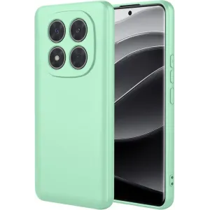 Coque arrière en silicone Phonesta Soft Silk pour Xiaomi Redmi Note 14 Pro Plus - Vert matcha