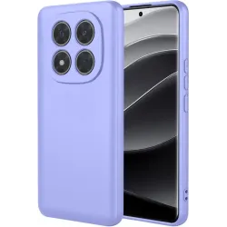 Coque arrière en silicone Phonesta Soft Silk pour Xiaomi Redmi Note 14 Pro Plus - Violet
