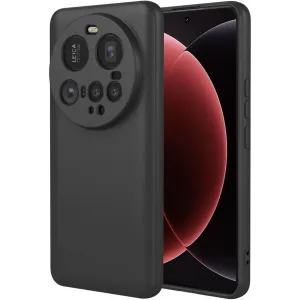 Coque arrière en silicone Phonesta Soft Silk pour Xiaomi 15 Ultra - Noir