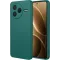 Coque arrière en silicone Phonesta Soft Silk pour Xiaomi Poco F7 Pro - Vert foncé
