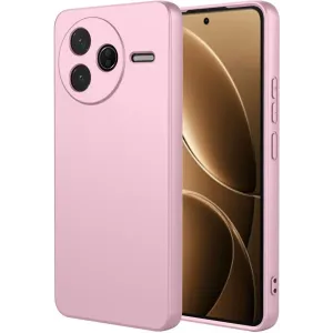 Coque arrière en silicone Phonesta Soft Silk pour Xiaomi Poco F7 Pro - Rose