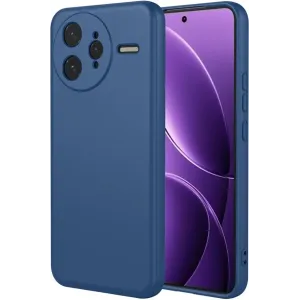 Coque arrière en silicone Phonesta Soft Silk pour Xiaomi Poco F7 Ultra - Bleu foncé