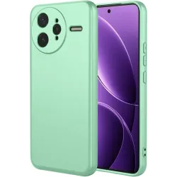 Coque arrière en silicone Phonesta Soft Silk pour Xiaomi Poco F7 Ultra - Vert matcha