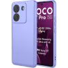 Coque arrière en silicone Phonesta Soft Silk pour Xiaomi Poco M7 Pro - Violet