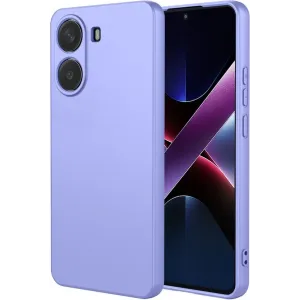 Coque arrière en silicone Phonesta Soft Silk pour Xiaomi Poco X7 Pro - Violet