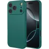 Coque arrière en silicone Phonesta Soft Silk pour Apple iPhone 17 Pro - Vert foncé