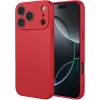 Coque arrière en silicone Phonesta Soft Silk pour Apple iPhone 17 Pro - Rouge