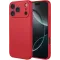 Coque arrière en silicone Phonesta Soft Silk pour Apple iPhone 17 Pro - Rouge