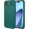 Coque arrière en silicone Phonesta Soft Silk pour Apple iPhone Air - Vert foncé