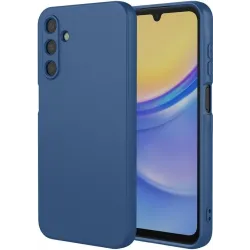 Coque arrière en silicone Phonesta Soft Silk pour Samsung Galaxy A16 - Bleu foncé