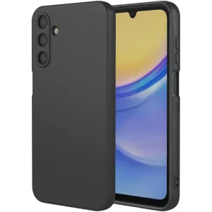 Coque arrière en silicone Phonesta Soft Silk pour Samsung Galaxy A16 - Noir