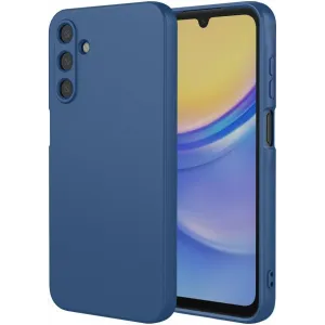 Coque arrière en silicone Phonesta Soft Silk pour Samsung Galaxy A17 - Bleu foncé
