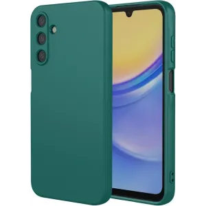 Coque arrière en silicone Phonesta Soft Silk pour Samsung Galaxy A26 - Vert foncé