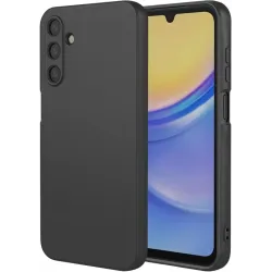 Coque arrière en silicone Phonesta Soft Silk pour Samsung Galaxy A26 - Noir