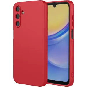 Coque arrière en silicone Phonesta Soft Silk pour Samsung Galaxy A36 - Rouge
