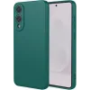 Coque arrière en silicone Phonesta Soft Silk pour Samsung Galaxy S25 Edge - Vert foncé 0