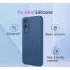 Coque arrière en silicone Phonesta Soft Silk pour Samsung Galaxy S25 Edge - Vert matcha 2