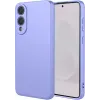 Coque arrière en silicone Phonesta Soft Silk pour Samsung Galaxy S25 Edge - Violet 0