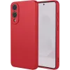 Coque arrière en silicone Phonesta Soft Silk pour Samsung Galaxy S25 Edge - Rouge 0