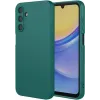 Coque arrière en silicone Phonesta Soft Silk pour Samsung Galaxy S25 Plus/S24 Plus - Vert foncé