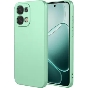 Coque arrière en silicone Phonesta Soft Silk pour Oppo A6 Pro - Vert matcha