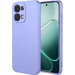 Coque arrière en silicone Phonesta Soft Silk pour Oppo A6 Pro - Violet