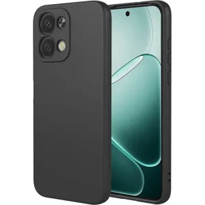 Coque arrière en silicone Phonesta Soft Silk pour Oppo A6 Pro - Noir