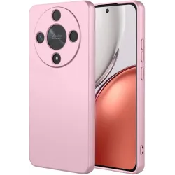 Coque arrière en silicone Phonesta Soft Silk pour HONOR Magic8 Lite - Rose
