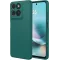 Coque arrière en silicone Phonesta Soft Silk pour Motorola Moto G57 Power - Vert foncé