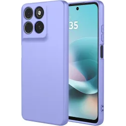 Coque arrière en silicone Phonesta Soft Silk pour Motorola Moto G57 Power - Violet