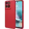 Coque arrière en silicone Phonesta Soft Silk pour Motorola Moto G57 Power - Rouge