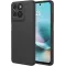 Coque arrière en silicone Phonesta Soft Silk pour Motorola Moto G57 Power - Noir