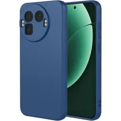 Coque arrière en silicone Phonesta Soft Silk pour Realme GT 8 Pro - Bleu foncé